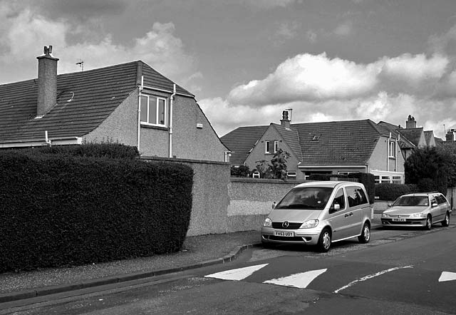 Bungalows at Rosebank Gardens, built on the site of the old Wardie Farm at Rosebank Road