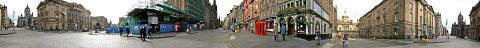 The Royal Mile  -  360 degree panoramic view from the junction with Bank Street and George IV Bridge