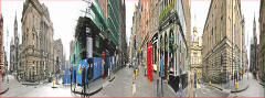 Royal Mile Panorama, distorted  -  Photo taken 2007