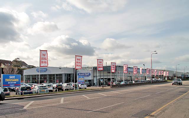 Seafield Road East - Arnold Clark, second hand car dealer