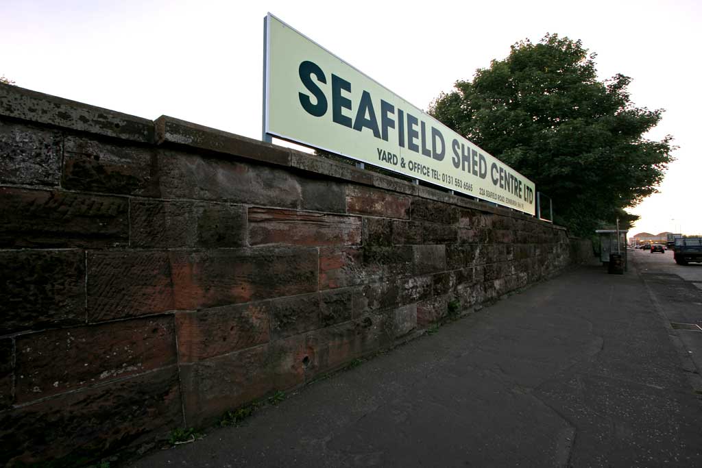 Seafield Road  -  Possible base of an old railway bridge