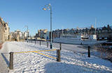 Photo from Bernard Street Bridge, Leith  -  Water of Leith frozen  -  Christmas Eve 2010