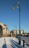 Photo from Bernard Street Bridge, Leith  -  Water of Leith frozen  -  Christmas Eve 2010