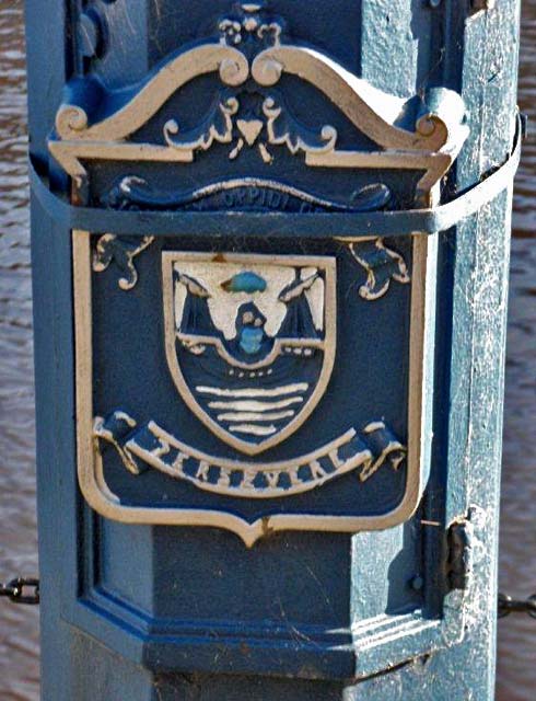 Lamp Post beside the Water of Leith at Sandport, Leith - October, 2010