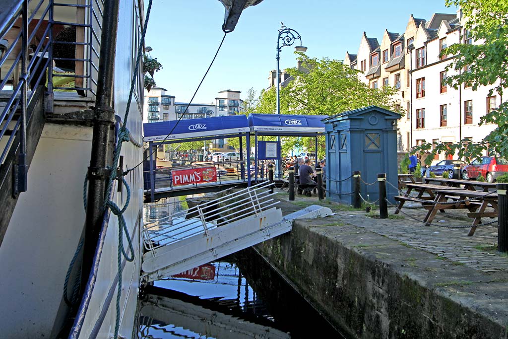 The Shore - Police Box beside Cruz Restaurant  -  Police Box for sale, May 2012