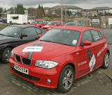 Snack Bar in front of the Forth 107 Radio Station headquarters in South Gyle Crescent  -  March 2006