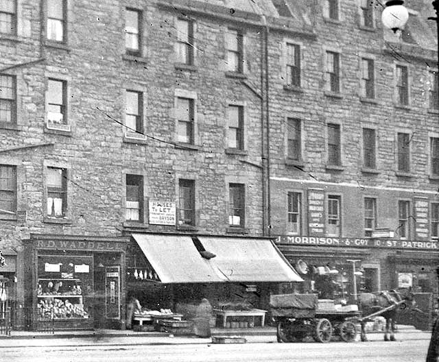 Shops in St Patrick Square - early 1900s