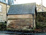 Old shelter for the horse-drawn tramway at Strathearn Place, Edinburgh