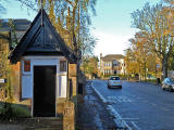 Old shelter for the horse-drawn tramway at Strathearn Place, Edinburgh