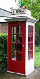 An example of a K1 Mk 236 telephone kiosk  -  photo from the Colne Valley Postal History Museum web site
