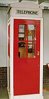 An example of a K5 telephone kiosk  -  photo from the Colne Valley Postal History Museum web site