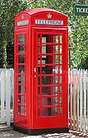 An example of a K6 telephone kiosk  -  photo from the Colne Valley Postal History Museum web site