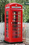 An example of a K6 telephone kiosk  -  photo from the Colne Valley Postal History Museum web site