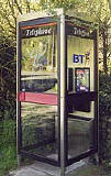 An example of a KX 200 telephone kiosk  -  photo from the Colne Valley Postal History Museum web site