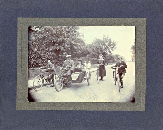 Walter Lyle, trawler owner, and his family in Wardie Avenue, Edinburgh