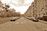 Warrender Park Terrace  -  View to the east from outside No.23  -  Bruntsfield Links on the left
