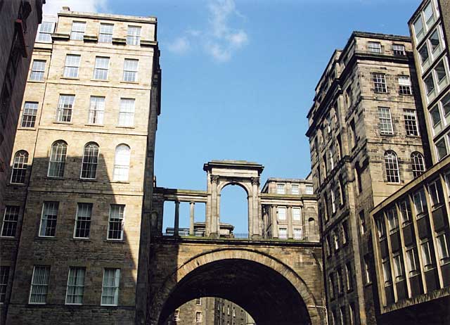 Regent Bridge, taking Waterloo Place over Calton Road