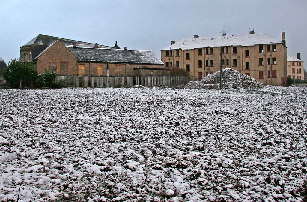 Houses in Wauchope Terrace, Craigmillar, shortly before deomlition - January 2008