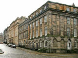 The corner of Wemyss Place (left) and Darnaway Street (right)