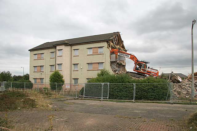 Demolition of houses in West Pilton Road