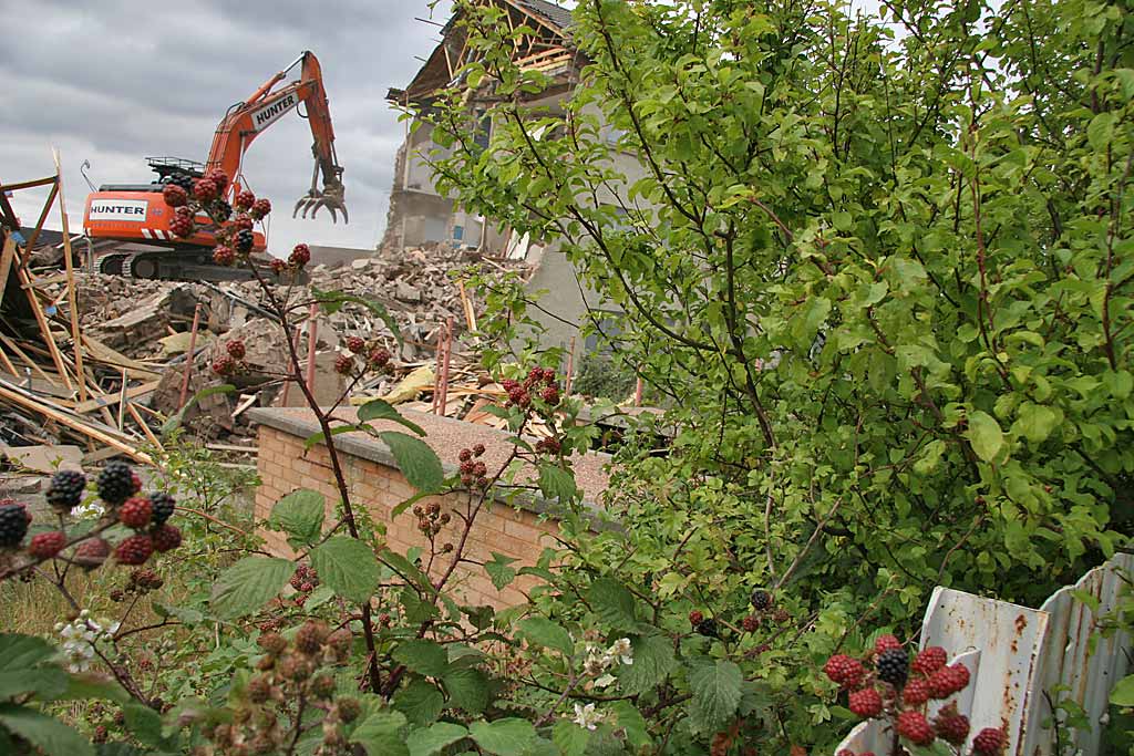 Demolition of houses in West Pilton Road