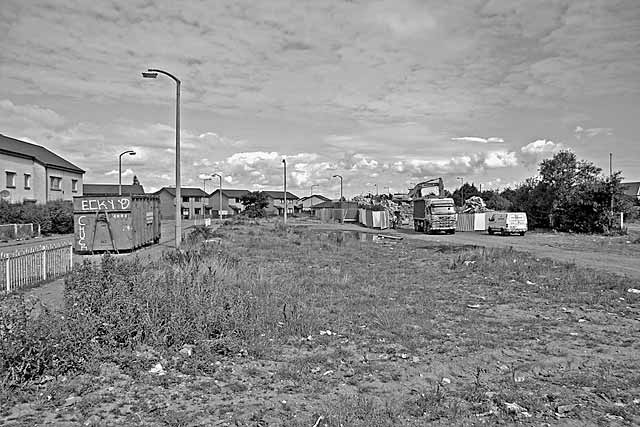 Demolition of houses in West Pilton Road