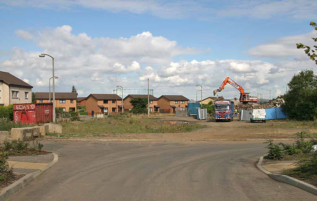 Demolition of houses in West Pilton Road