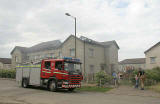 Fire in an empty house at West Pilton Street