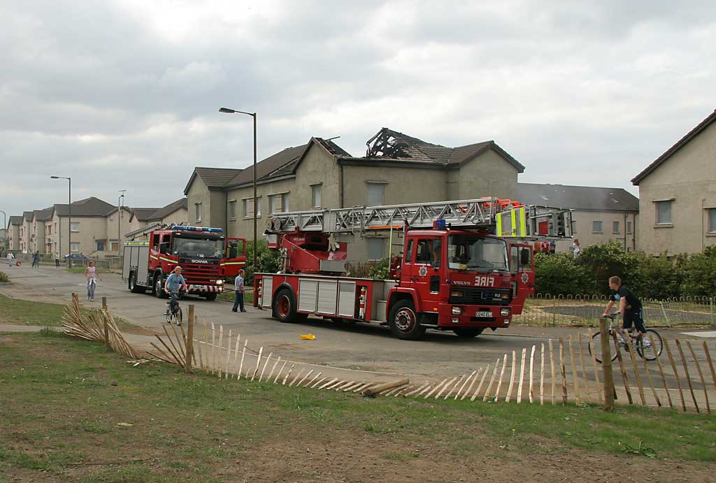 West Pilton Street  -  after the fire in the empty house