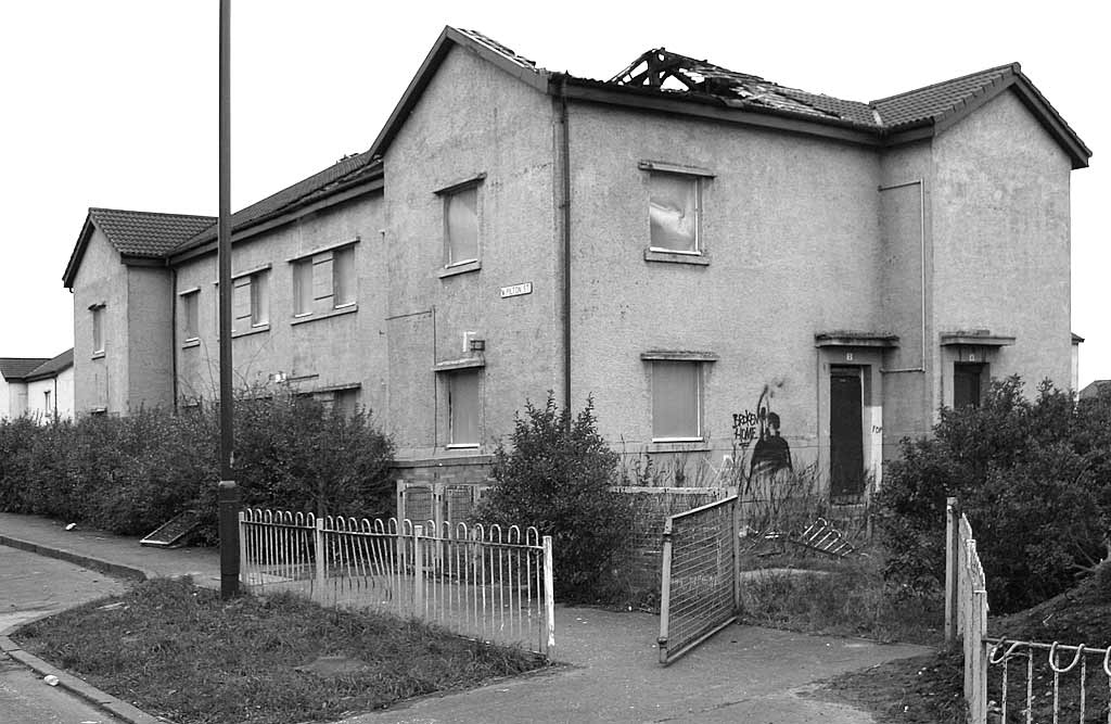 West Pilton Street  -  after the fire in the empty house