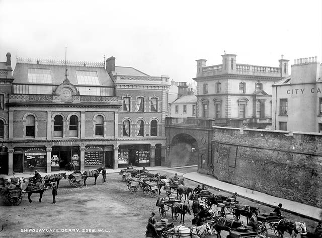 Photograph taken in 1930s of the former Ayton Studio at Shipquay Place, Londonderry