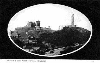 Post Card   -  Calton Hill  c.1900  -  George Washington Wilson