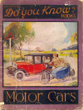 'Do You Know? - Motor Cars' book published by Valentine & Sons