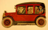 A children's 'book toy' by Valentine & Sons Ltd  -  'The Story of the Motor Car'  -  Back Cover