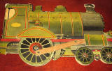 The front cover of  a children's book by Valentine & Sons Ltd  -  'The Story of the Railway Engine'