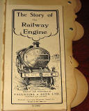 The title page of  a children's book by Valentine & Sons Ltd  -  'The Story of the Railway Engine'