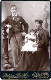 Cabinet Print by Parisian Photo Company  -  Couple and baby