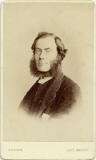 Carte de visite of a bearded reverend from the St Andrews studio of Thomas Burns (front)
