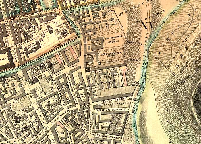 Map of part of Dumbiedykes including the Deaf & Dumb Academy after which the district was named