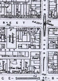 Map of the junction of Hanover Street and Princes Street  -  a popular location for early photographic studios