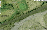 Google Earth Image  -  The Railway Line and Signal Box beside Shotts Golf Course, North Lanarkshire