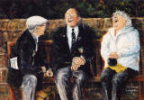 Painting by Frank Forsgard Manclark, 'The Leith Artist'   -   A Summerside Smile