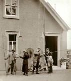 Photograph from the family of Horatio Ross  - Preparing to leave on a fishing outing
