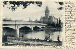 Musselburgh  -  The New Bridge and United Free Church  -  A Valentine Postcard  -  Photographed around 1903