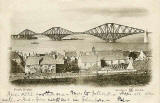 W R & S Postcard  -  The Forth Bridge from Queensgerry