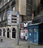 Police Box in Cowgate, close to the Salvaton Army building at the foot of Pleasance  -  October 2010