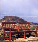 A Park Bench on Blackford Hill  -  One of the photographs by Graham Clark in the 'Benchmark' exhibition  at the City Art Centre, from 20 March to 22 May 2004.