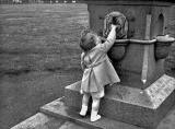 Where was this photograph of a drinking fountain taken in 1955?