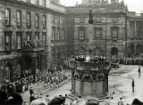 Photograph by Norward Inglis  -  Proclamation at Edinburgh Market Cross