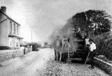 Steam Roller at Cluny Drive, Morningside  -  1959